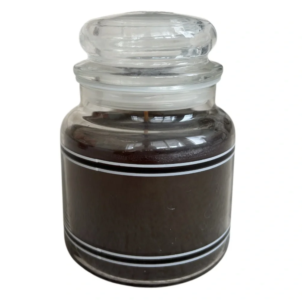 Yankee Candle Jar Holiday Bayberry Rare Vintage Black Band Dark Green 14.5 Oz